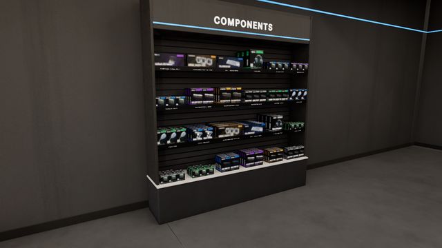 The components wall