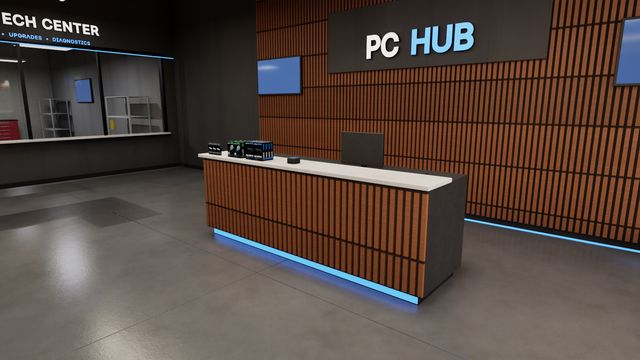 The checkout counter